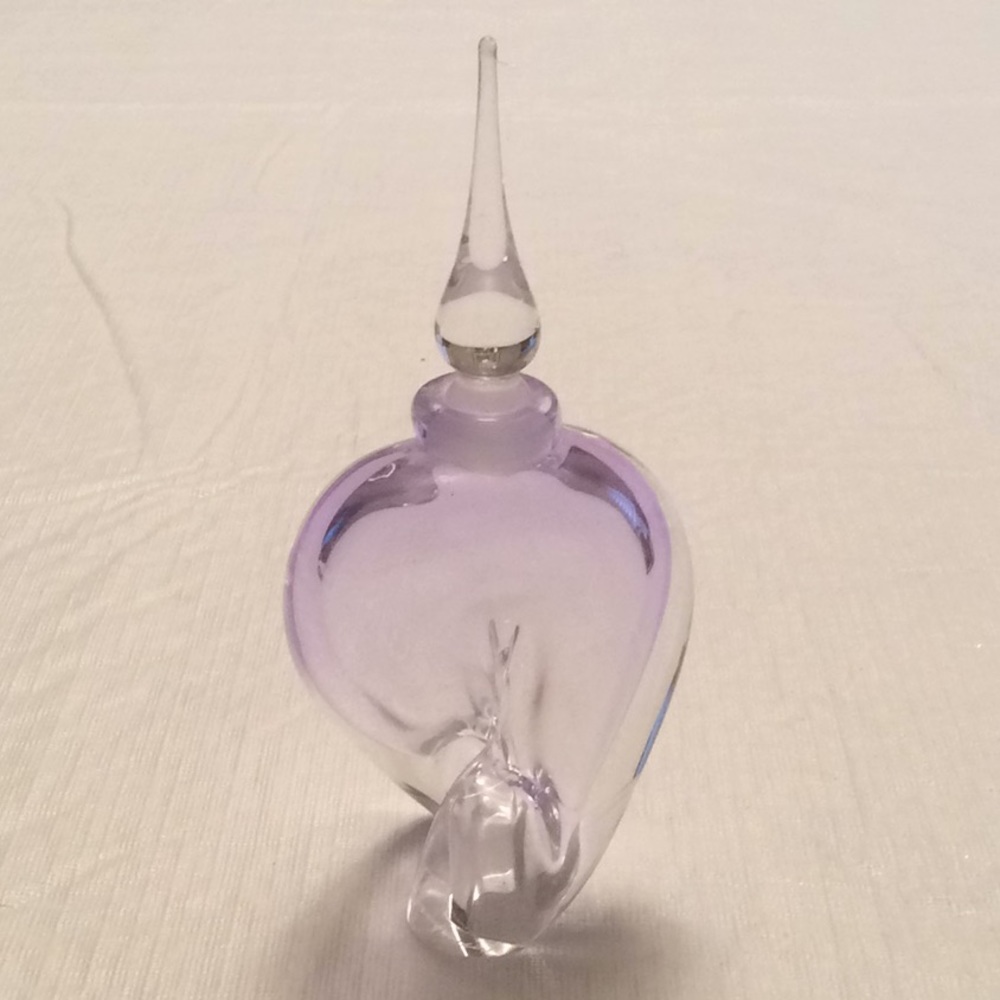Vintage Perfume Bottle Vandermark Clear/Lavender